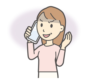  ロングヘア女性-386-バスト スマホ,悪人,女性,女の子,人物,かわいい,表情,感情,悪い,悪事のイラスト素材