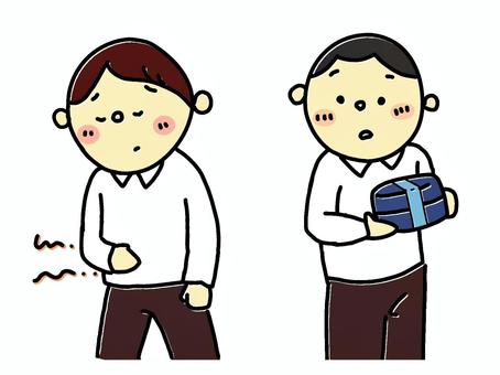 Suppressing hunger/lunch box, JPG and PNG Suppressing hunger/lunch box, stomach ache, fasting, stomach, JPG and PNG