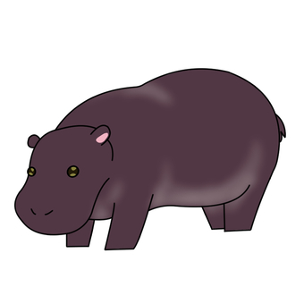 Hippo_01, , JPG, PNG and EPS