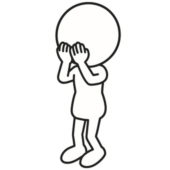 両手で口を抑え驚く人