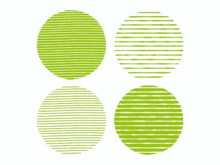 手描きストライプ背景セット丸型04 背景,ストライプ,縞模様,背景色,手書き,かわいい,ポップ,おしゃれ,楽しい,円形のイラスト素材