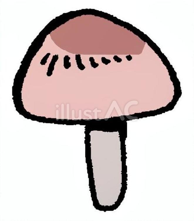 サクラシメジ サクラシメジ,きのこ,食材のイラスト素材