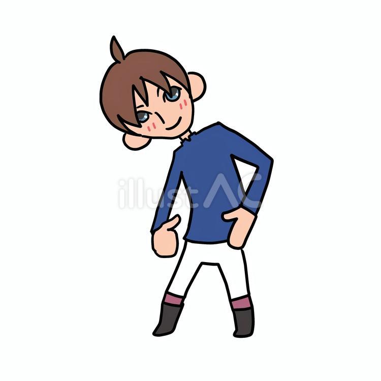騎手のイラスト 騎手,男の子,かわいいのイラスト素材