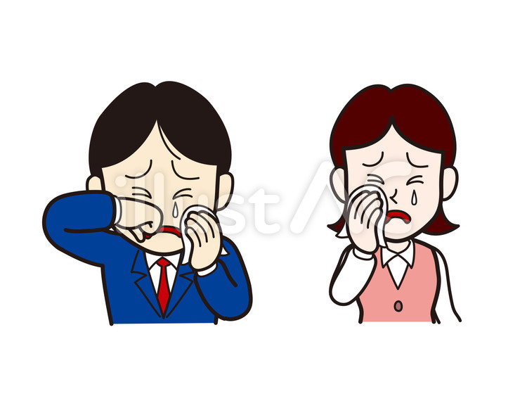 シクシク サラリーマン,ol,会社員のイラスト素材