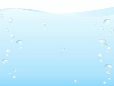 水色の綺麗な気泡のある水波背景素材 水,波,気泡,水色,ブルー,カラー,パステル,ペール,ポップ,綺麗のイラスト素材
