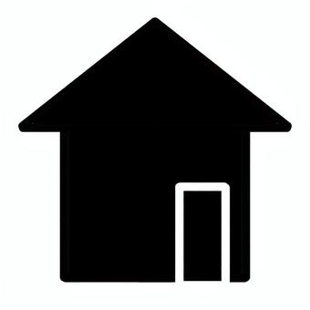 家（黒） 家,住宅,マイホーム,新築,中古,戸建て,イメージ,素材,シンプル,不動産のイラスト素材