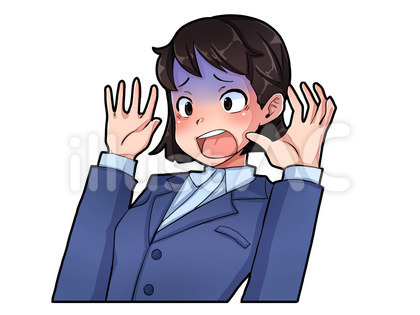 悲鳴をあげる女性