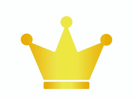 シンプルな王冠のイラスト 王冠,冠,クラウン,金,上位,権威,クイーン,王,勲章,ランキングのイラスト素材