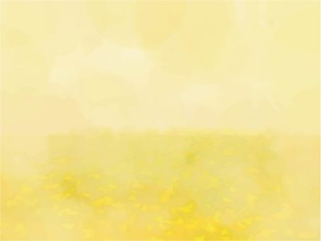 にじみたっぷり水彩　イチョウの絨毯 いちょう,銀杏,水彩,背景,壁紙,風景,景色,落ち葉,枯葉,秋のイラスト素材