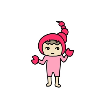 さそり座　擬人化 さそり,さそり座,スコーピオン,着ぐるみ,擬人化,星座,12星座,イラスト,人物,全身のイラスト素材