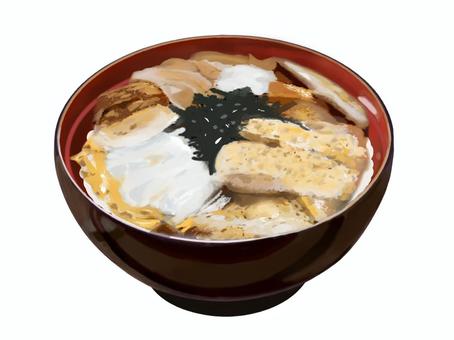 カツ丼（A2） カツ丼,かつどん,とんかつ,トンカツ,ソースかつ丼,どんぶり,丼もの,かつ,フライ,食べ物のイラスト素材