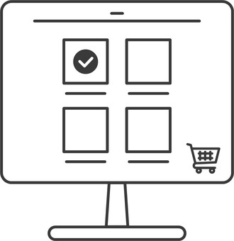 Illustration, ec, online shop, product selection, 