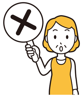  エプロンおばちゃん(黄)-110-バスト バツ,おばちゃん,エプロン,お母さん,ママ,中年,おばさん,主婦,人物,かわいいのイラスト素材