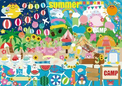 夏の素材セット