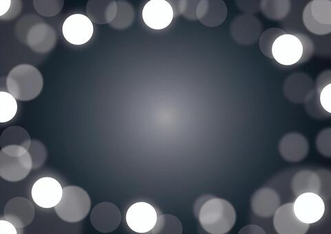 かっこいい光の玉ボケのフレーム素材 光,玉ボケ,円,グラデーション,スタイリッシュ,フレーム,背景のイラスト素材