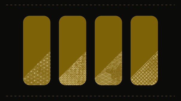 和柄とゴールドの縦長濃茶バナーセット 和柄とゴールドの縦長濃茶バナーセット バナー,縦長,長方形,デザイン,エレメント,和柄,麻の葉,毘沙門亀甲,七宝,青海波のイラスト素材