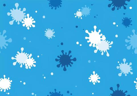 青色のポップなペンキの飛沫の模様 ペンキ,飛沫,液だまり,ポップ,青色,シームレス,背景のイラスト素材