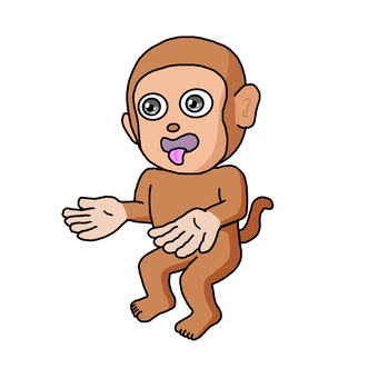 Illustration, macaco, animal, coisa viva, 