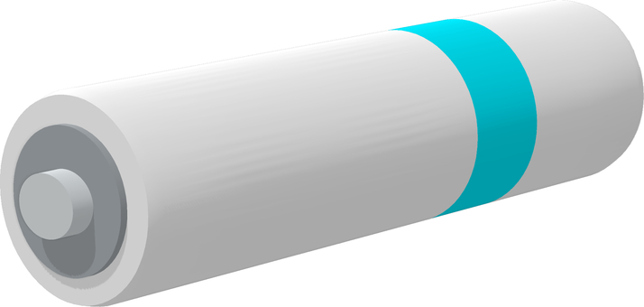 リチウム乾電池 電化製品,電池,乾電池,リチウム電池,リチウム,リチウム乾電池,バッテリー,白色,蛍光色,円筒形のイラスト素材