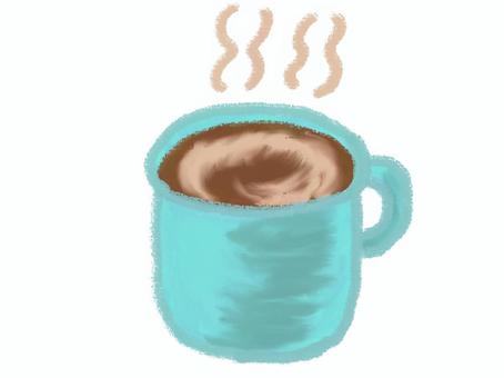 ホットココア ココア,ホットココア,冬,ホットドリンク,カフェ,マグカップ,リラックス,くつろぎ,手書き,クレヨンのイラスト素材