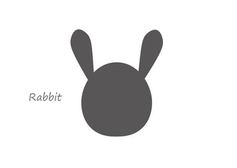 Rabbit silhouette, rabbit, silhouette, animal, JPG, PNG and AI