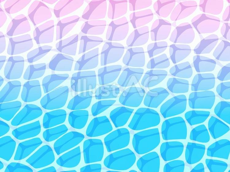 朝焼けの海背景 夏,海,波のイラスト素材