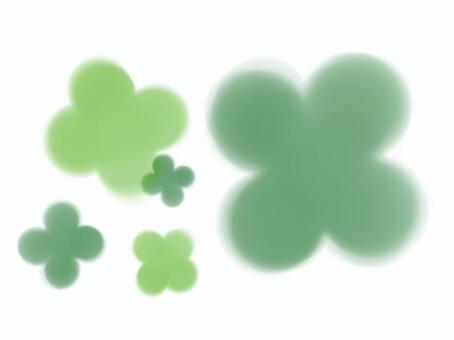 Four leaf & clover, four leaves, yotsuba, clover, JPG and PNG