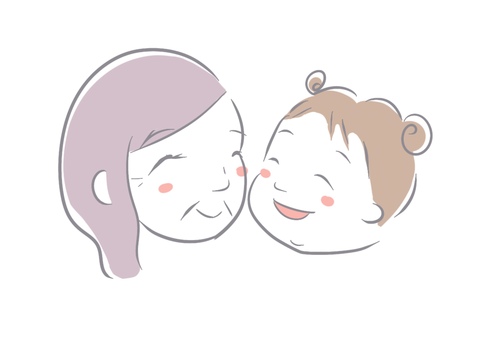 おばあちゃんと孫イラスト｜無料イラスト・フリー素材なら「イラストAC」