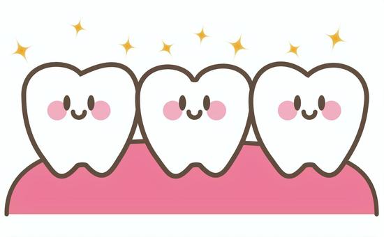 歯のキャラクターきらきら 歯,キャラクター,マスコット,かわいい,デフォルメ,歯列,きらきら,笑顔,歯茎,白い歯のイラスト素材