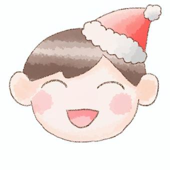 サンタ帽の子