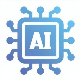 青いAIプロセッサのアイコン ai,人工知能,チップ,回路,cpu,テクノロジー,it,デジタル,コンピュータ,プロセッサのイラスト素材