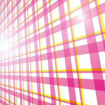 チェック柄 チェック柄,線,太い,細い,重なる,ピンク,2色,背景,明るい,遠近のイラスト素材
