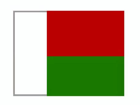 マダガスカル マダガスカル,国旗,掲揚,軍旗,弔旗のイラスト素材