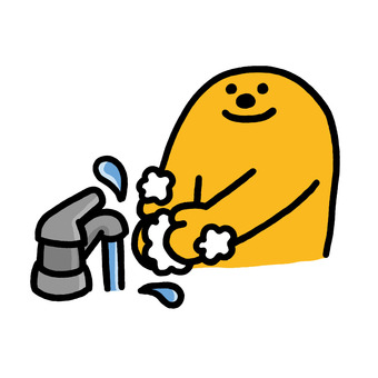 手洗いくん 手洗いくん 手洗い,生活,日常,ライフスタイル,感染対策のイラスト素材