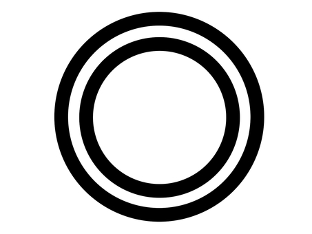 ２重丸 ２重丸,円,円環,図形,丸付け,テスト,正解,回答,解答,シンプルのイラスト素材