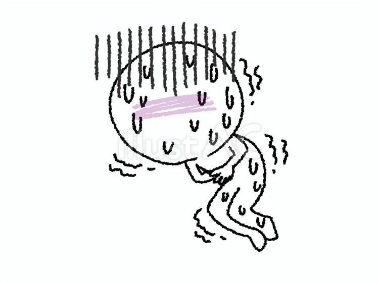 体調不良 シルエット,体調不良,腹痛のイラスト素材