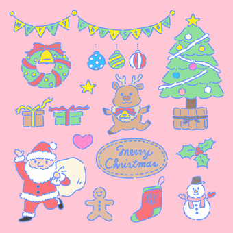 クリスマス パステル01