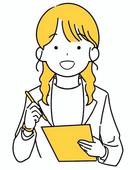 プランナー・相談・見積もり アドバイス,カウンセラー,人物,手描き,ビジネス,シンプル,アイコン,相談,見積もり,アドバイザーのイラスト素材