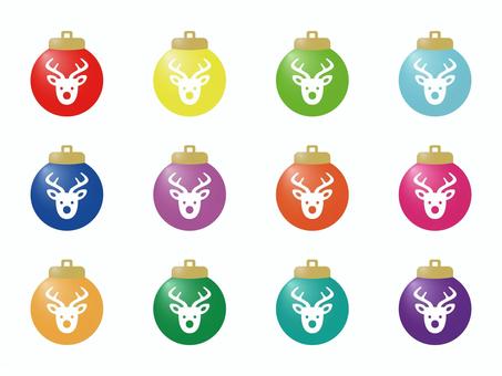 Illustration, christmas ornament, red, pattern, 