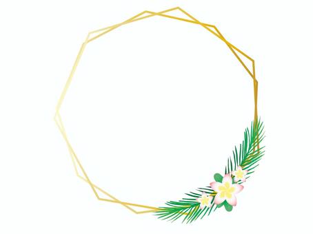Photo frames, tropical flowers, JPG and AI Photo frames, tropical flowers, frame, wheel, photo frame, JPG and AI