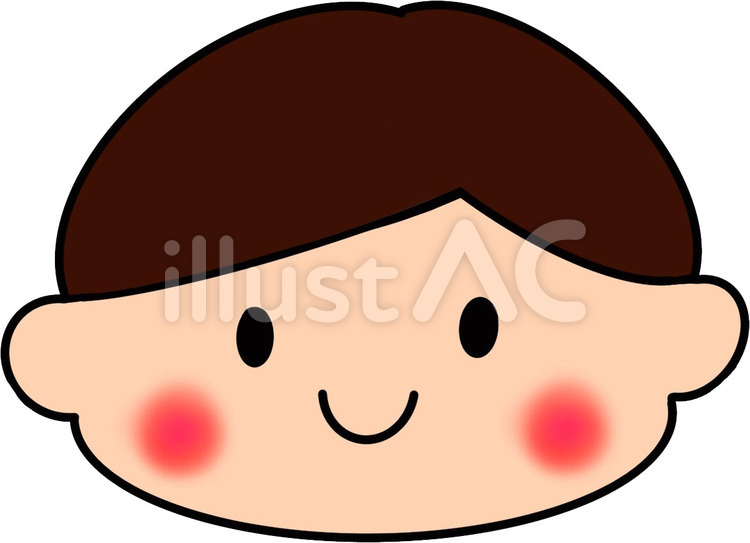男の子 男の子,人物,顔のイラスト素材