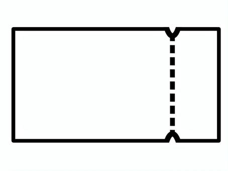 チケット　クーポン券　白 チケット,クーポン券,入場券,割引券,優待券,金券,アイコン,コンサート,ライブ,遊園地のイラスト素材