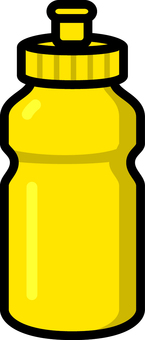 黄色のスクイズボトルです。 スクイズボトル,シンプル,スポーツ,給水,ボトル,容器,キャップ付き,水分補給,ドリンク,部活のイラスト素材