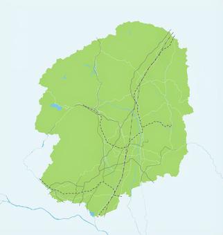 栃木県のシンプルなロードマップ  栃木,栃木県,宇都宮,地図,マップ,那須,日光,日本,路線図,路線のイラスト素材