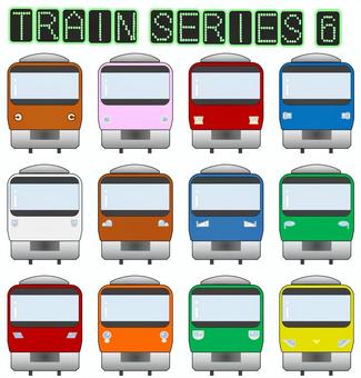 電車シリーズ6 電車,正面,列車,通勤,前,通学,公共交通機関,トレイン,鉄道,交通のイラスト素材