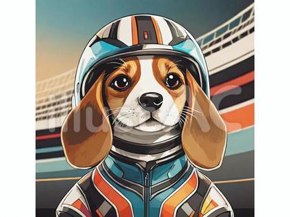 ビーグルのオートレーサー1
