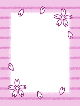 Vertical rectangular frame with cherry blossom petals and stripes, JPG and PNG Vertical rectangular frame with cherry blossom petals and stripes, frame, spring, petal, JPG and PNG