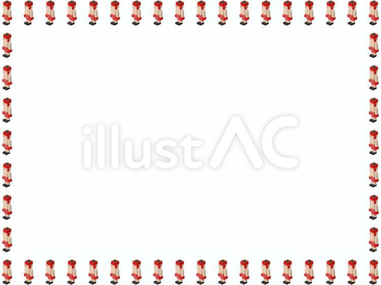 アイソメ少年(ボクシング)フレーム ボクシング,フレーム,ボクサーのイラスト素材