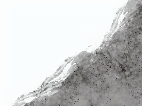モノクロの墨アート背景抽象テクスチャ素材 インク,墨,水墨画,背景,テクスチャ,モノクロ,白黒,グレー,灰色,斜めのイラスト素材