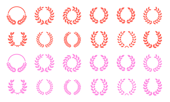 月桂樹アイコンまとめ 月桂樹,アイコン,素材,イラスト,飾りのイラスト素材